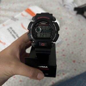 Casio DW9052 Series G-Shock Black and Red Digital Watch